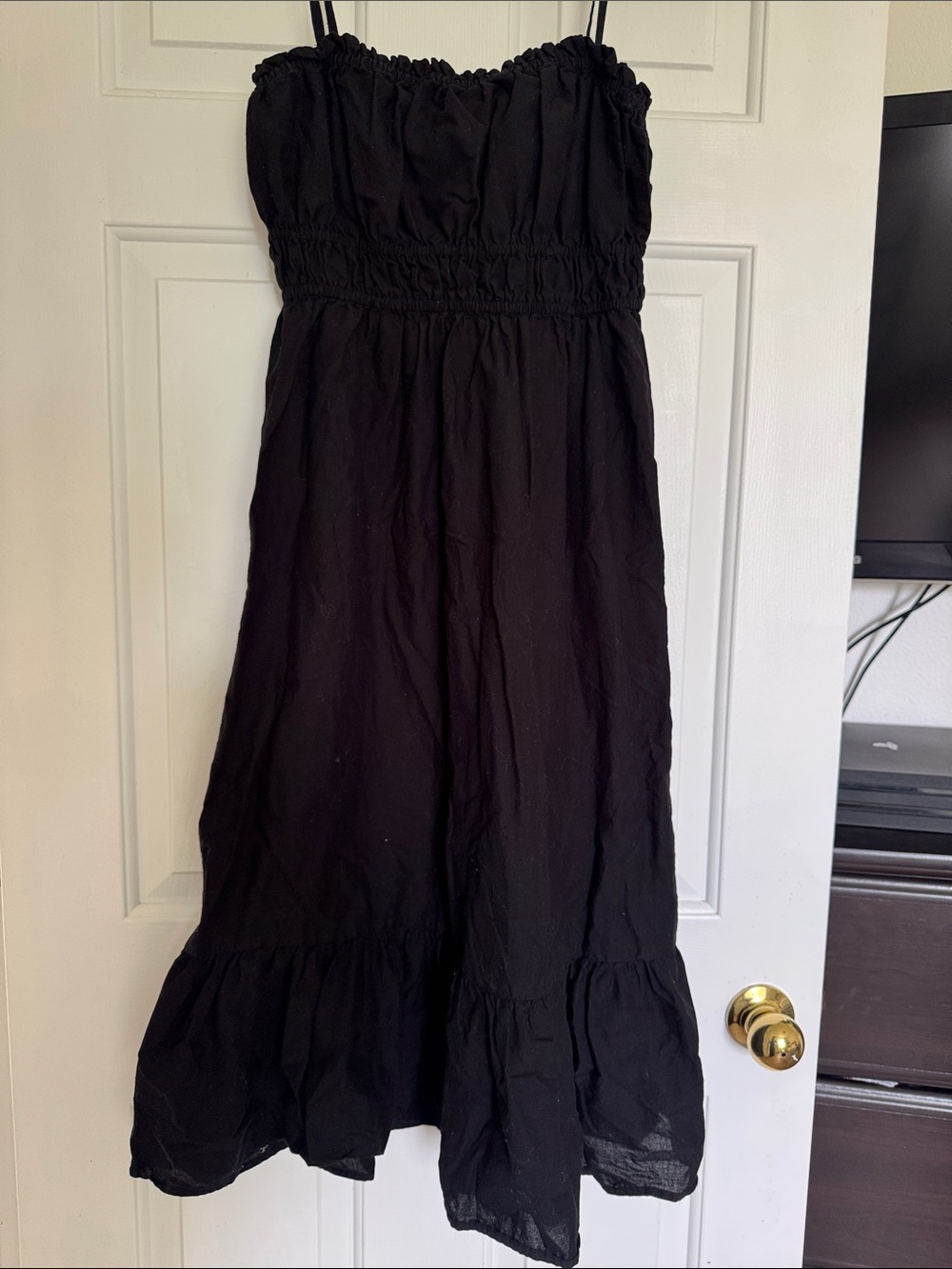 Black Smocked Sundress